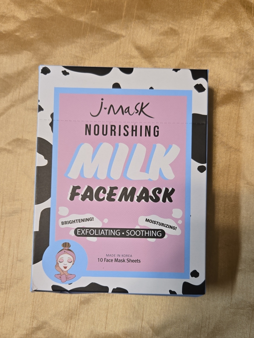J-MASK Nourishing Milk Face Mask Sheet 10 Mask Per Box